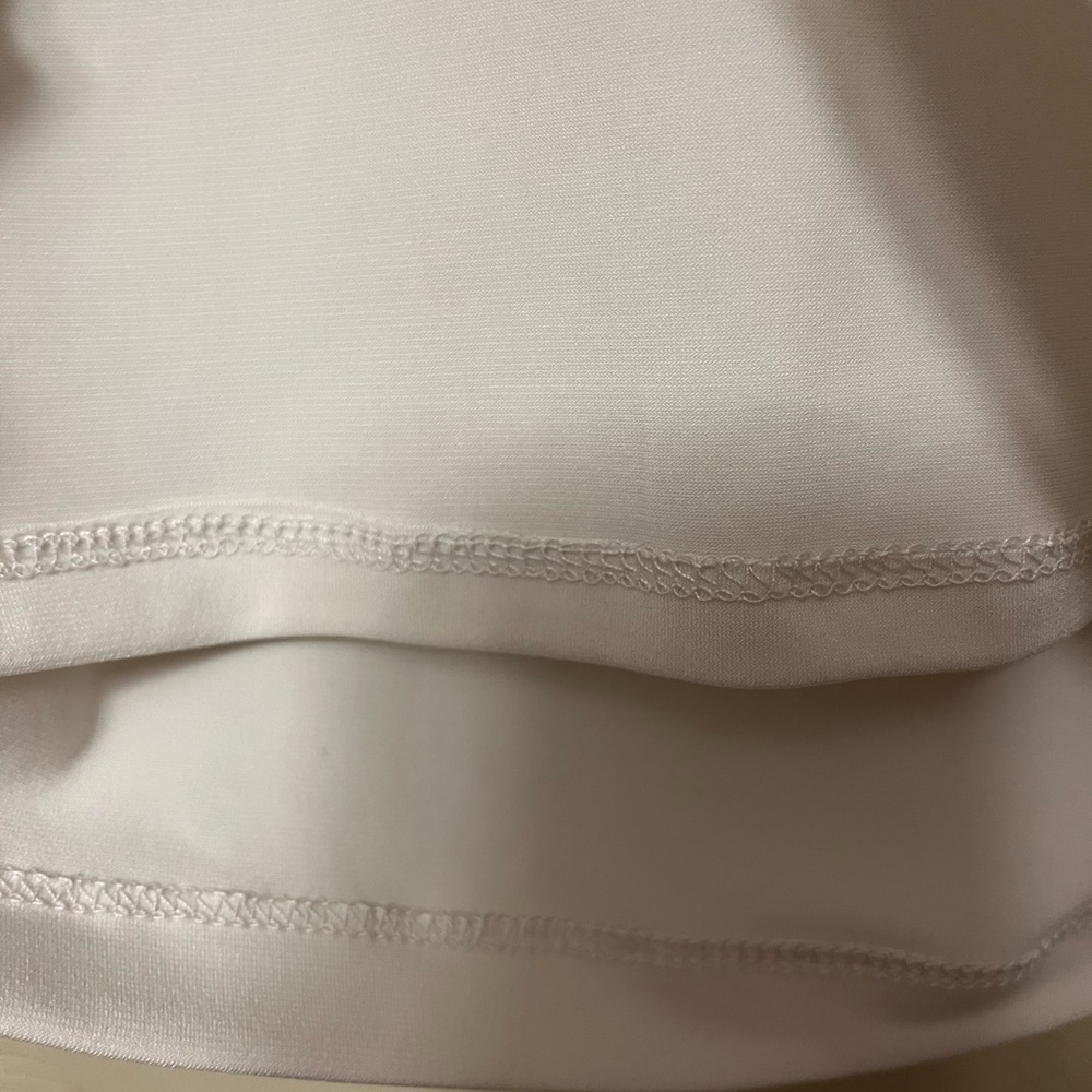 NWT light taupe TAHARI drape neck sleeveless shell, size small - Picture 6 of 6